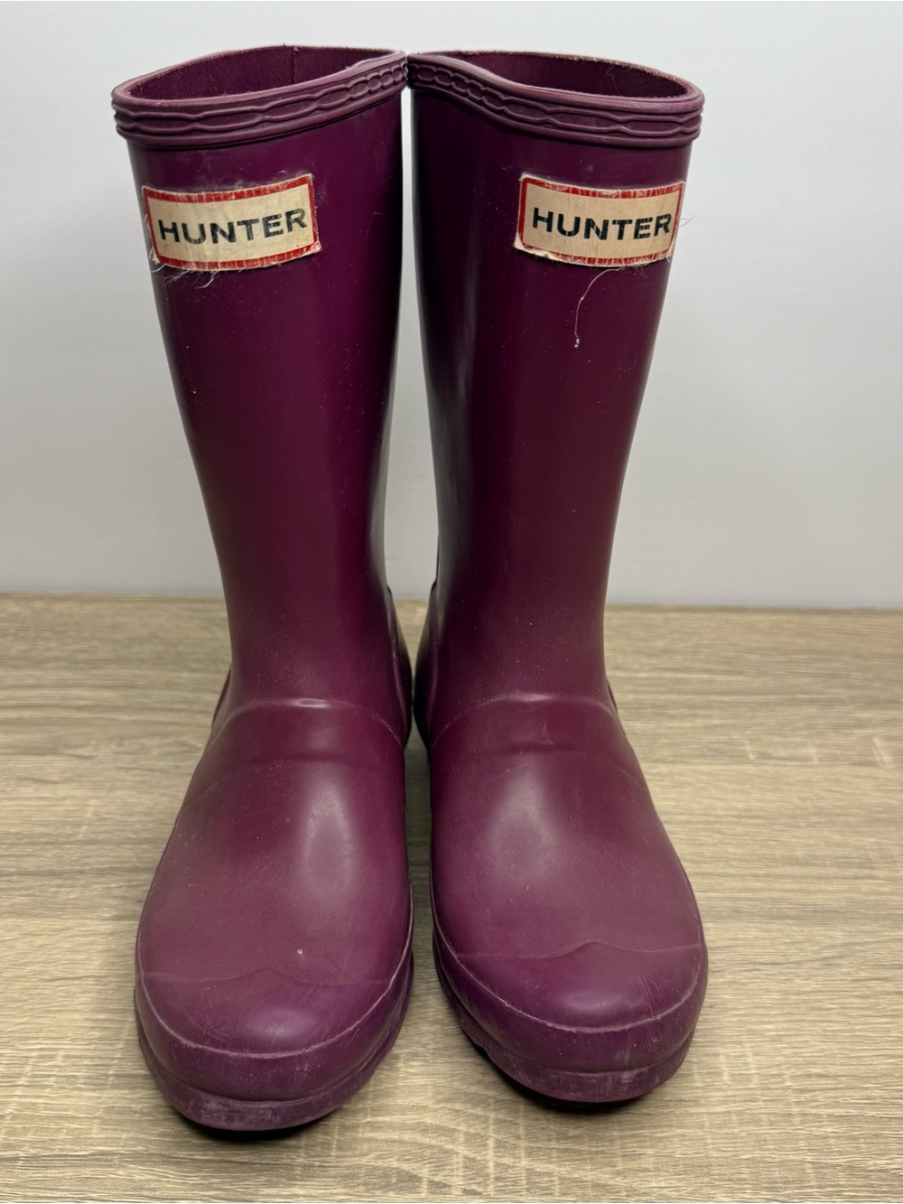 Hunter Girls Purple Tall Rain Boots Size 13